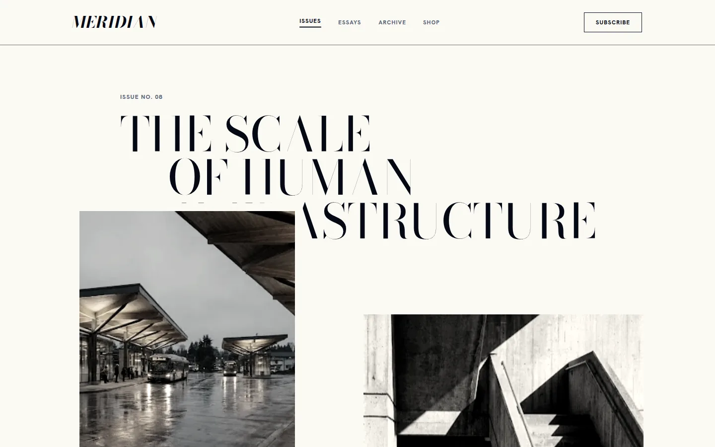 Asymmetric Spread hero, editorial/magazine