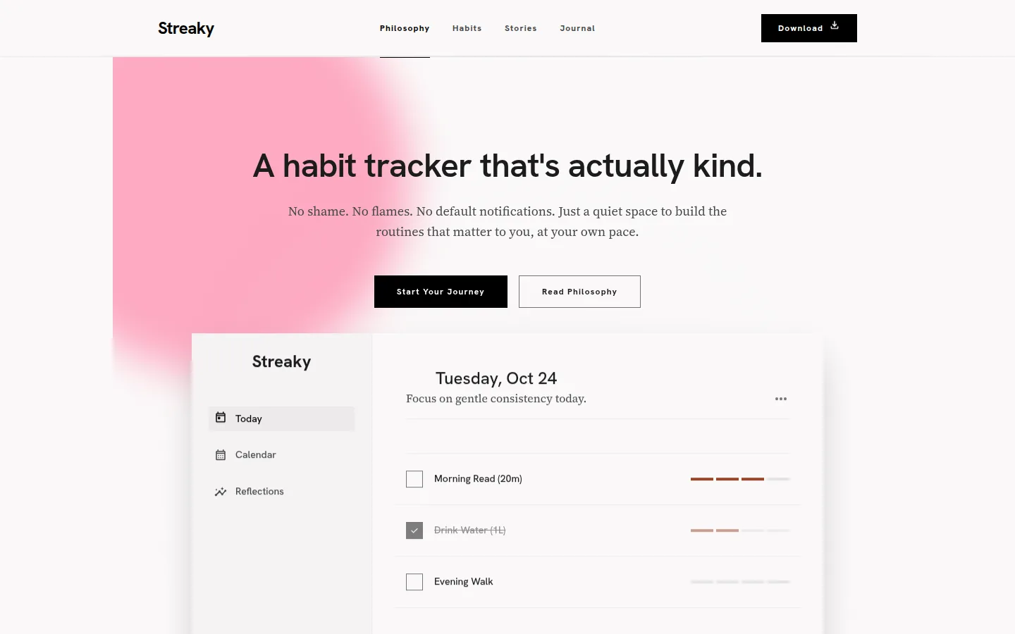 Screenshot Tilt hero, playful/candy-pop