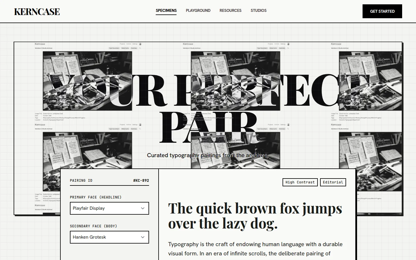 Text And Interactive hero, expressive/art-direction