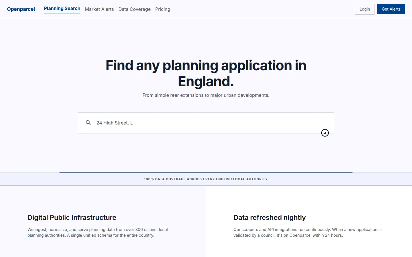 Search Or Input hero, linear/swiss-grid