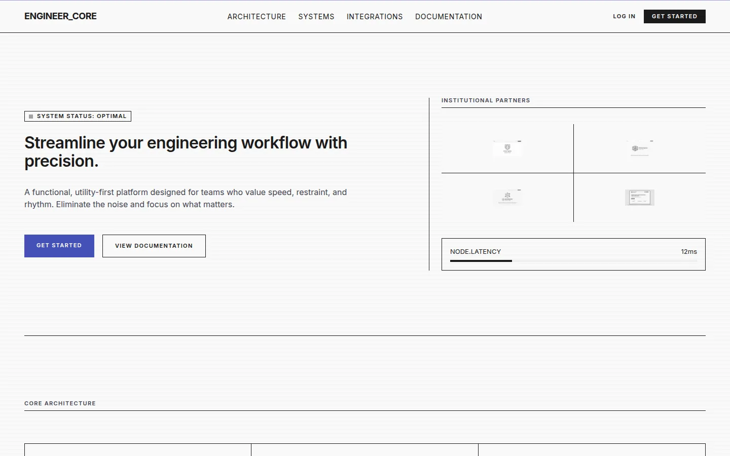 Swiss Grid landing page, hero utility/social-proof-wall