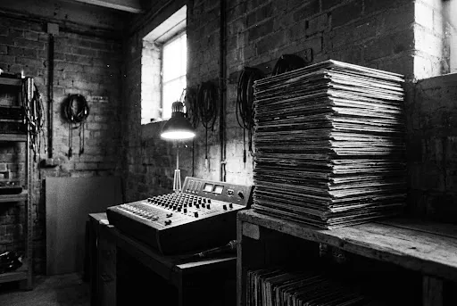 Analogue mastering console in the transfer room