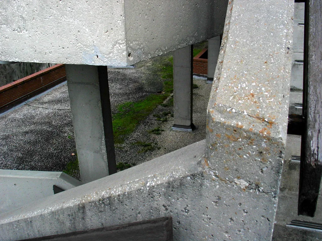 concrete stairwell