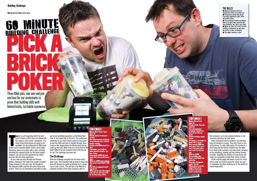 magazine spread