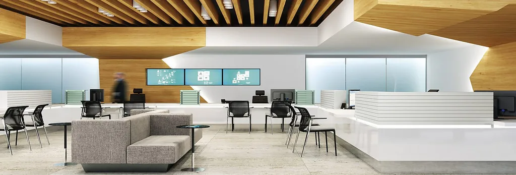 open plan office
