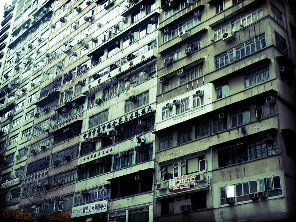 office window city