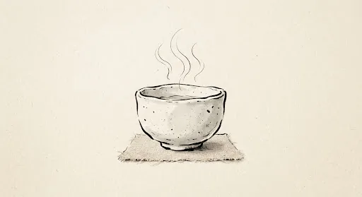 Tea ritual illustration