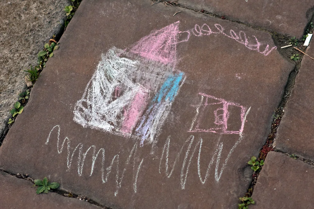 chalk drawing