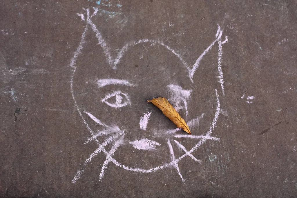 chalk drawing